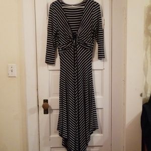 Dark Navy and White Boutique Dress